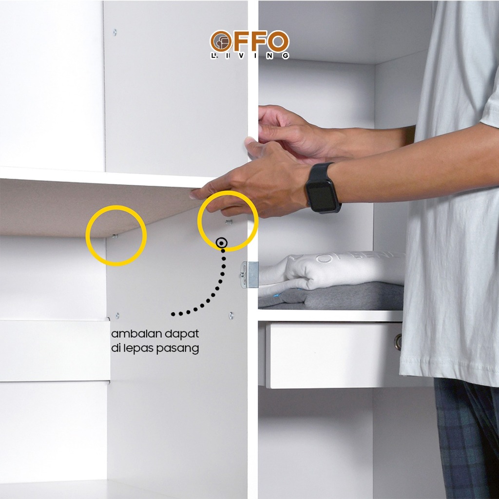 Lemari Pakaian Triple 3 Pintu LPT 4810 5