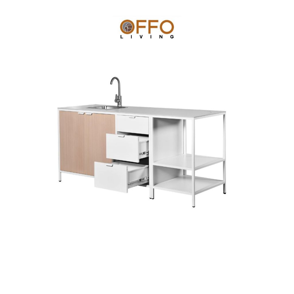 Kabinet Kitchen Set Bawah Besi dengan Bak Cuci 3
