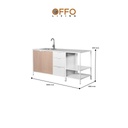 Kabinet Kitchen Set Bawah Besi dengan Bak Cuci 5