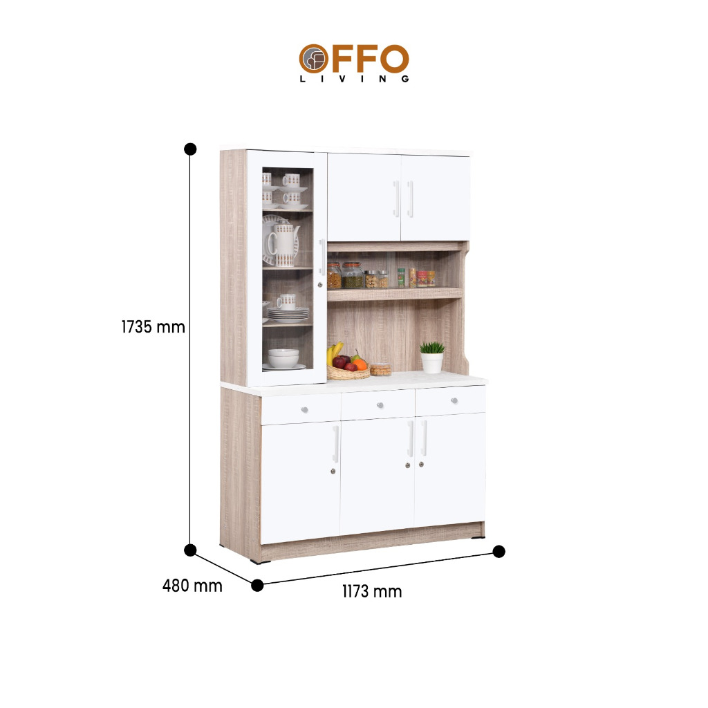 Lemari Sayur Kitchen Set 3 Pintu KS 3410 3