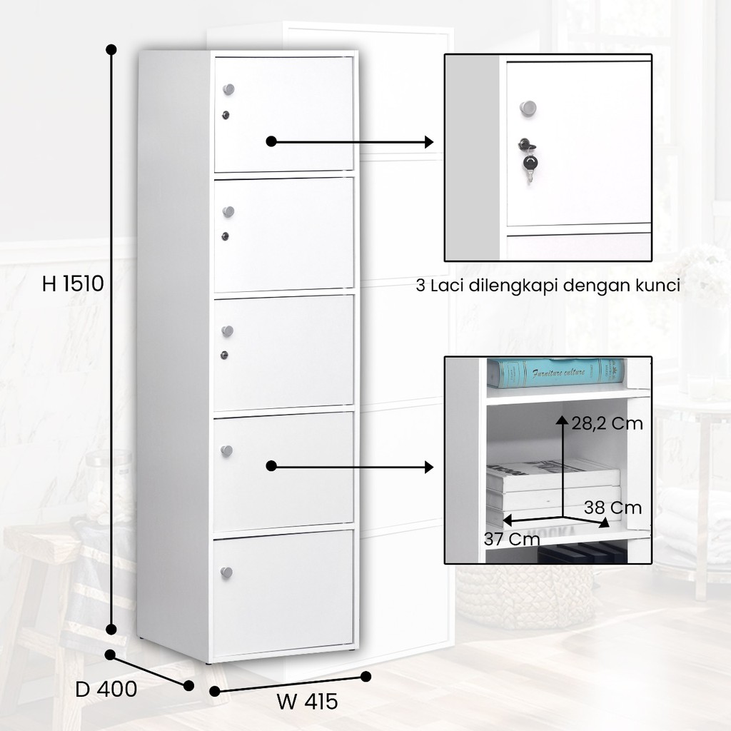 Rak Serbaguna 5 Pintu RSG-005 5