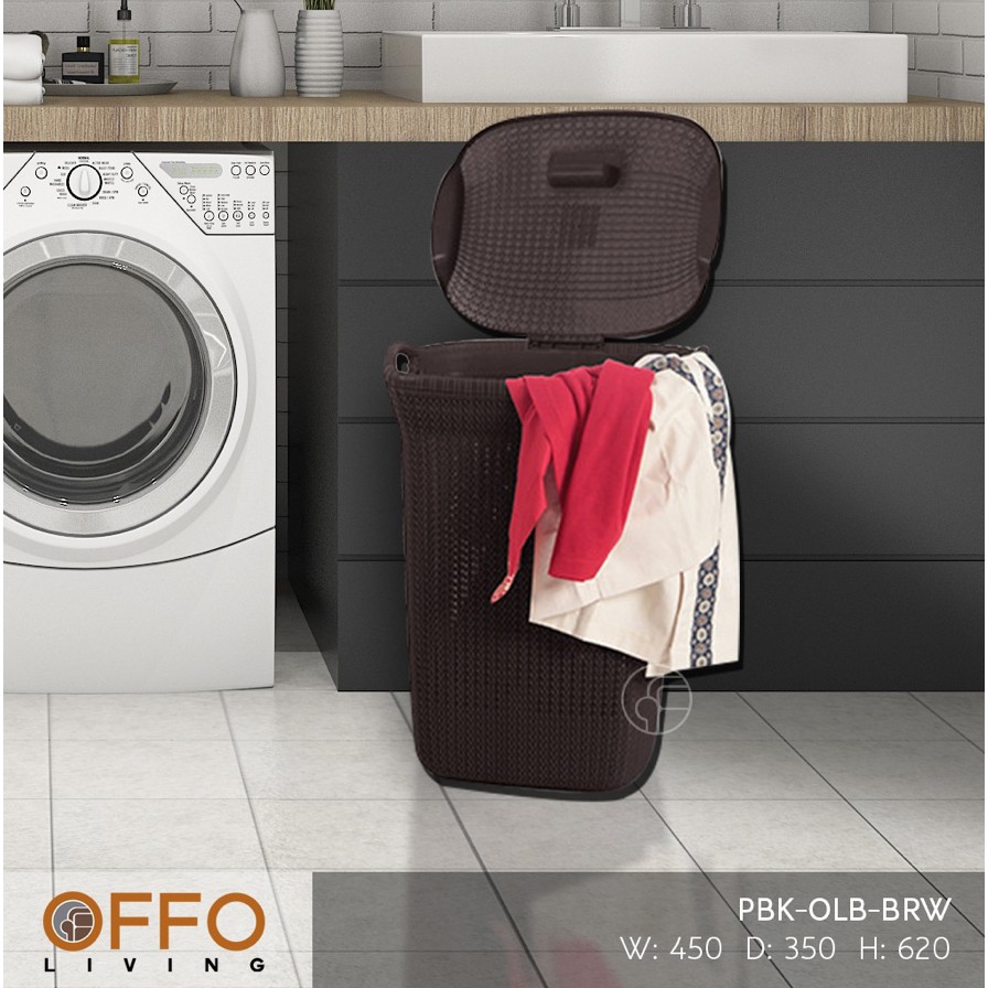 Keranjang Pakaian Kotor OLB Krem 3