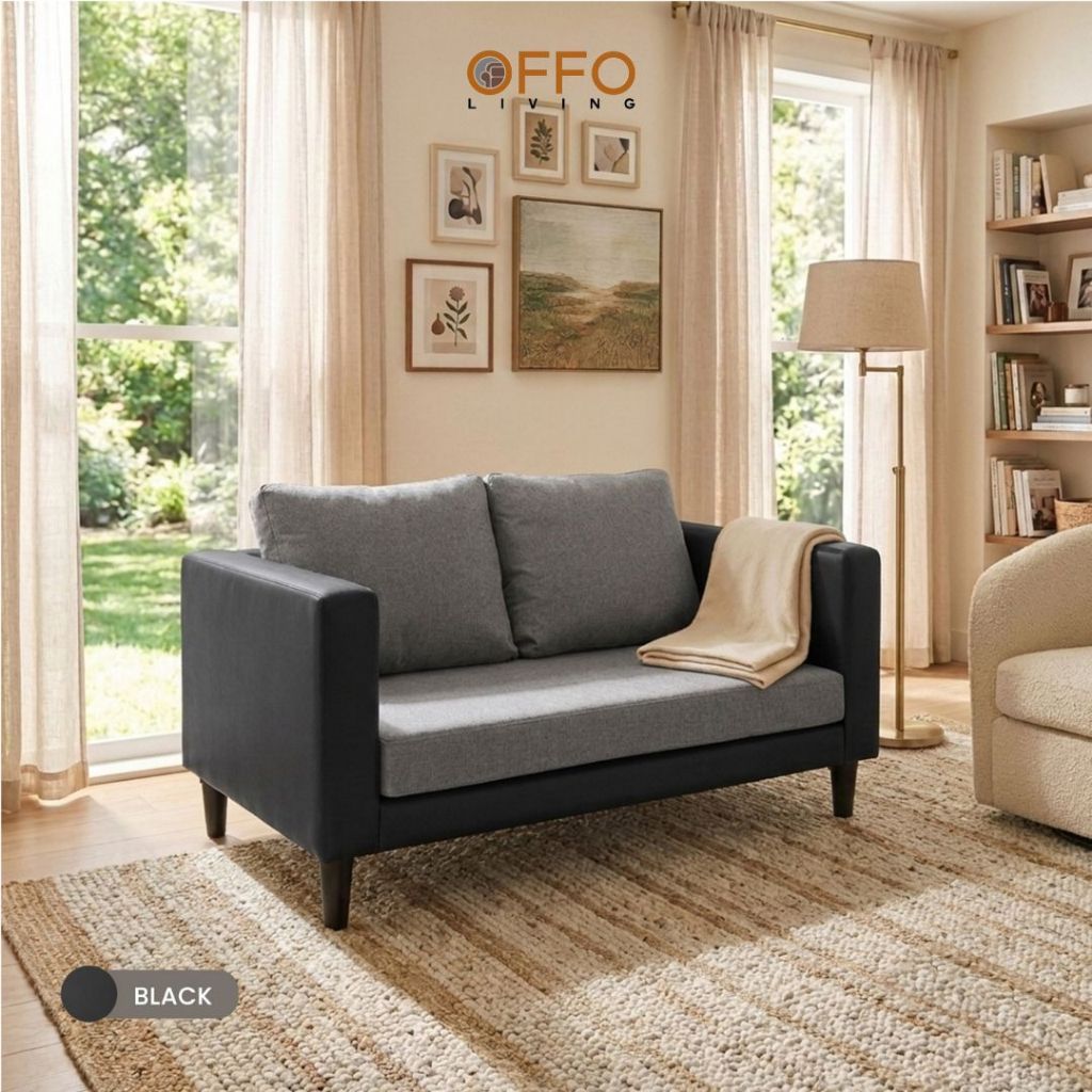 Sofa Aluna 2 Dudukan Cokelat 2