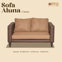 Sofa Aluna 2 Dudukan Cokelat 4