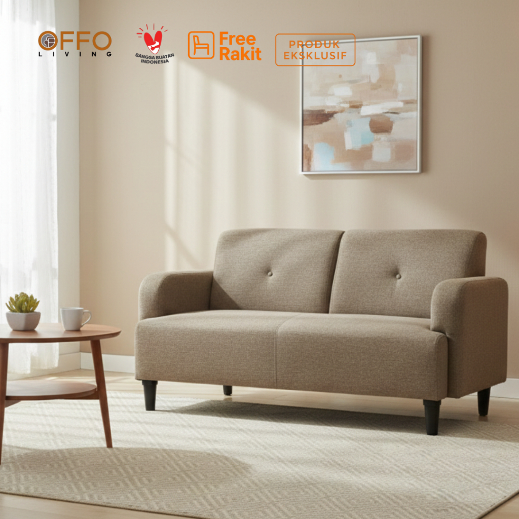 Sofa Kimmy 2 Dudukan Cokelat 2