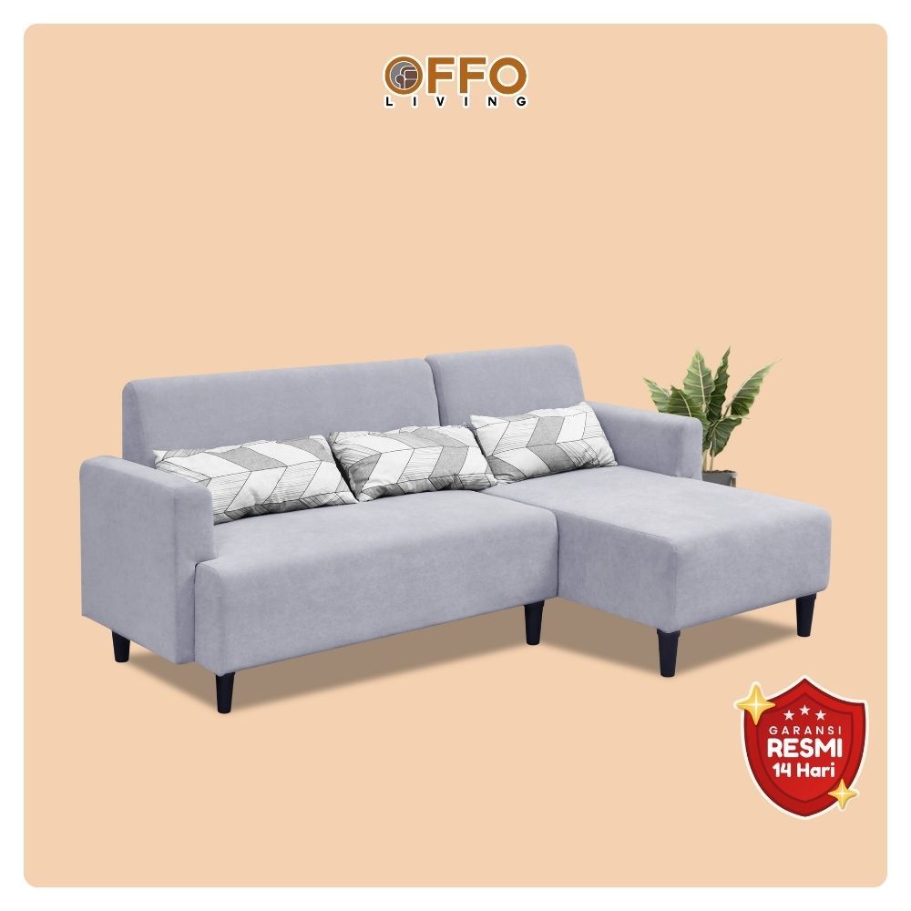 Sofa L Capella Cokelat 3