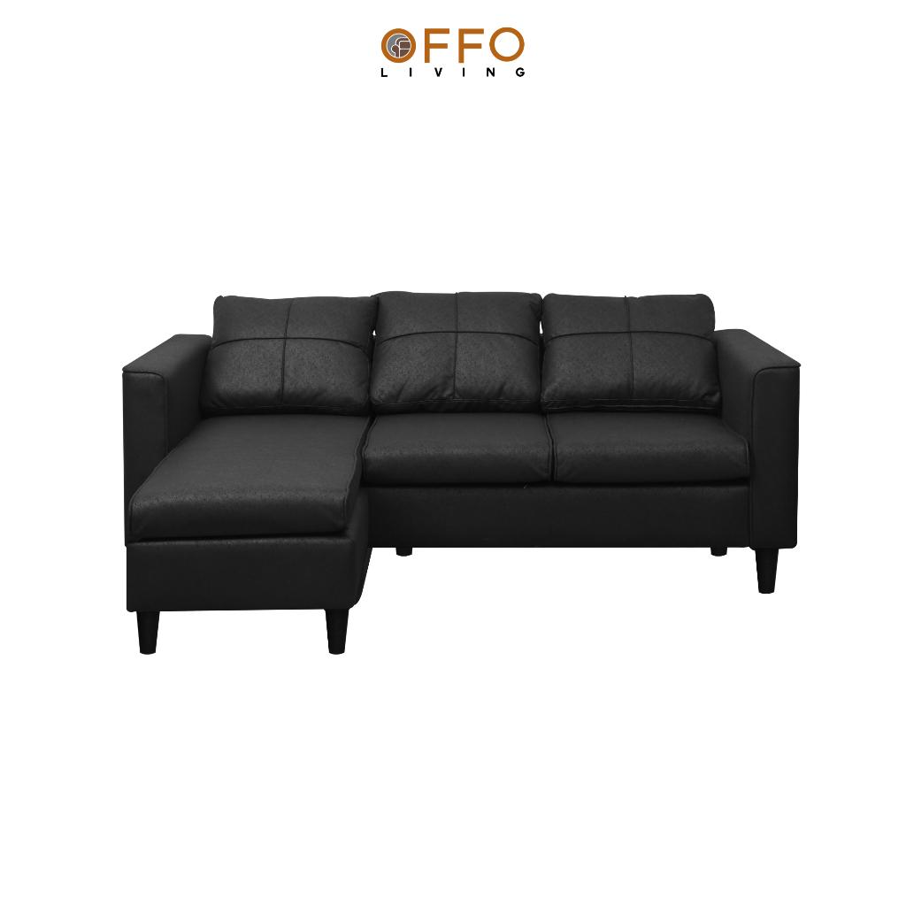 Sofa L Foshan Hitam 2
