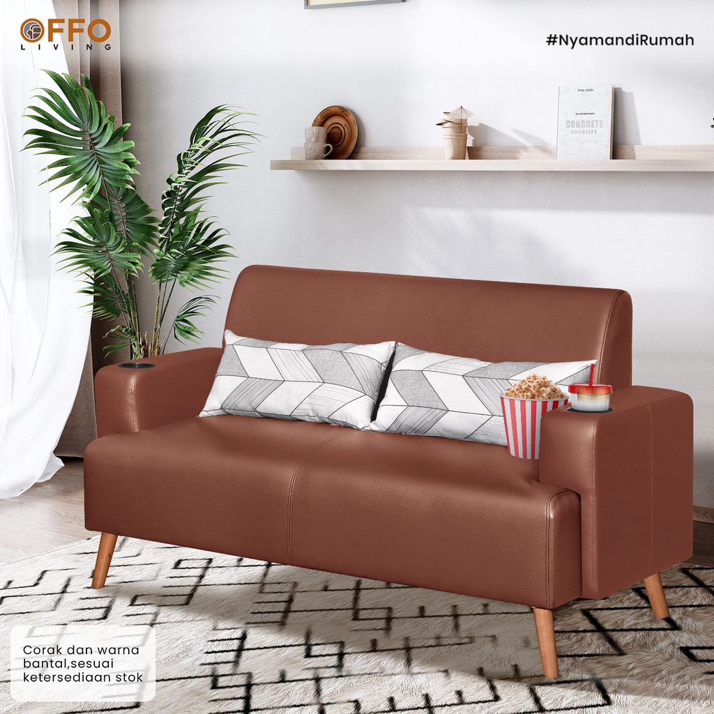 Sofa Louise 2 Dudukan Hitam 2