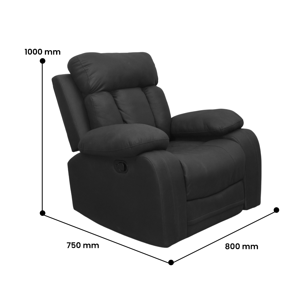Sofa Recliner Visby 360 Cokelat 5