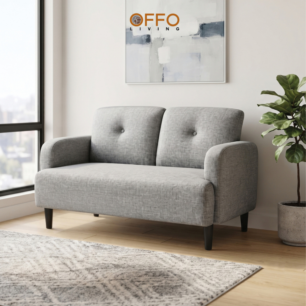 Sofa Selby 2 Dudukan Abu-Abu 2