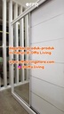 Lemari Pakaian Sliding Milano 2 Pintu Brown Teak