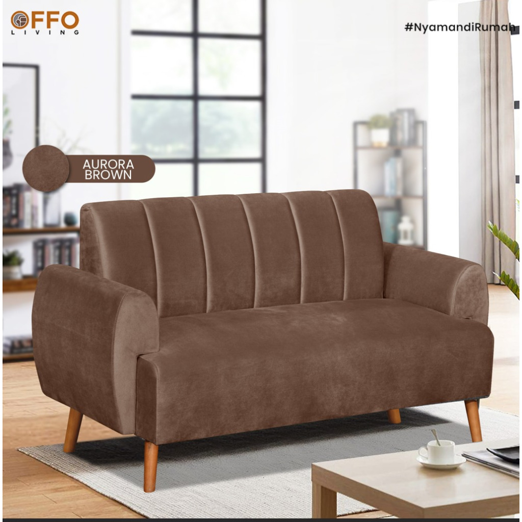 Sofa Jane 1 Dudukan Cokelat