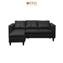 Sofa L Foshan Hitam