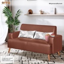 Sofa Louise 2 Dudukan Cokelat