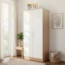 Lemari Pakaian Minimalis 2 Pintu Natural