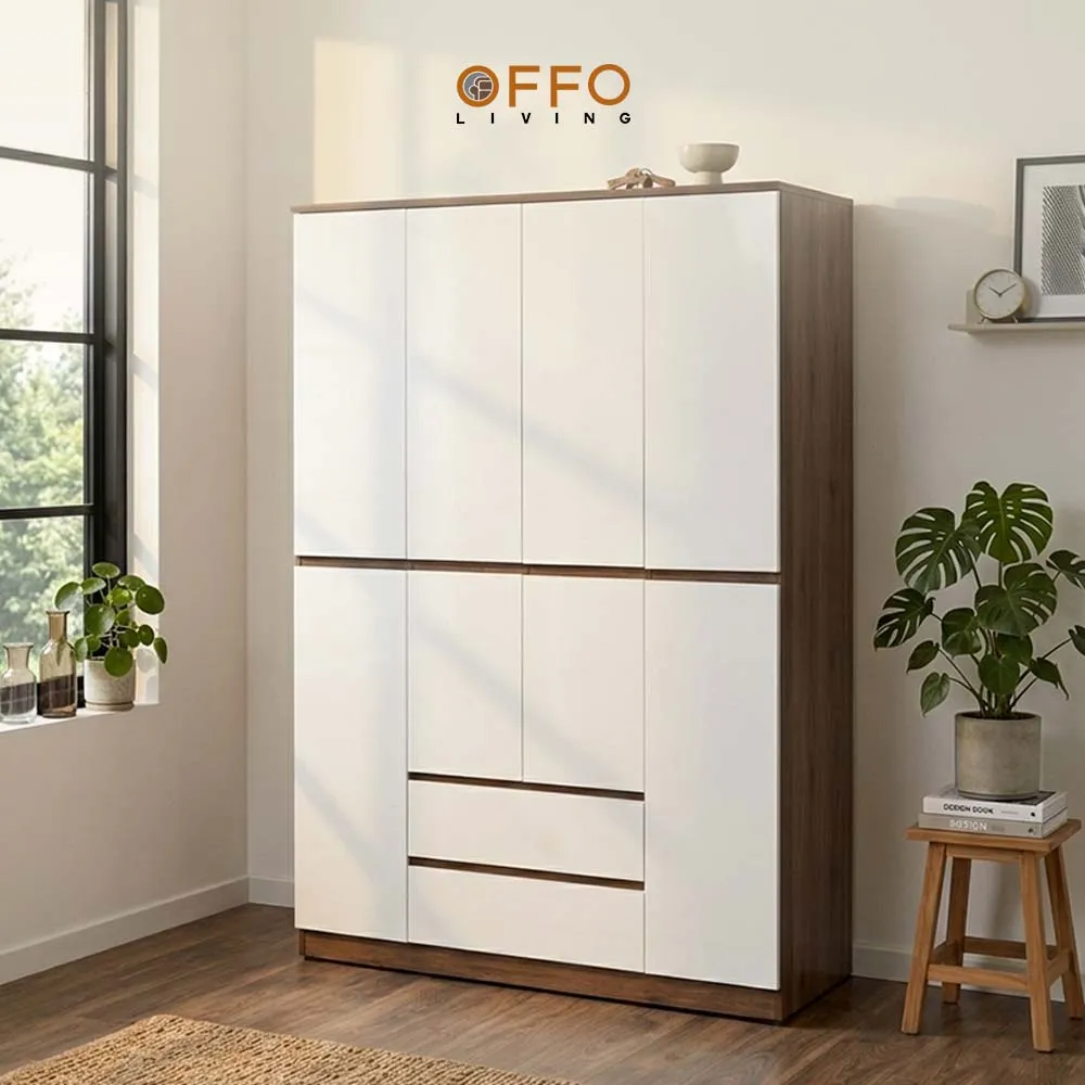 Lemari Pakaian Santorini 4 Pintu Minimalis Modern