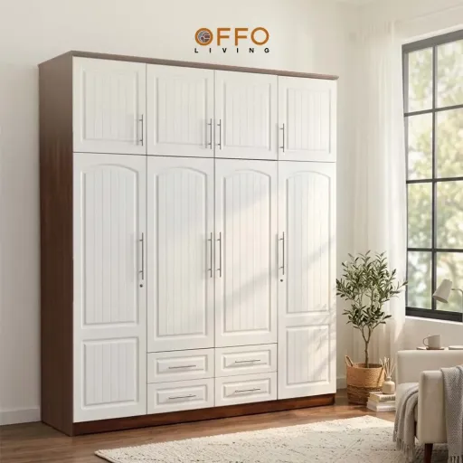 Lemari Tinggi LPXD White Brown