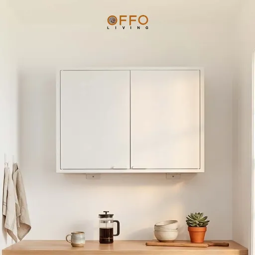 Kabinet Kitchen Set Atas Besi Minimalis 2 Pintu